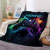 Custom Name Game Controller Theme Printed Blanket - Perfect for Couch, Bed, Travel & Outdoor Use | Machine Washable, Cozy & Durable.