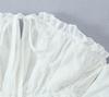  European and American Style, New Women's Fashion, Fashionable, Ruffled Edge-tied Off-shoulder Mini Top