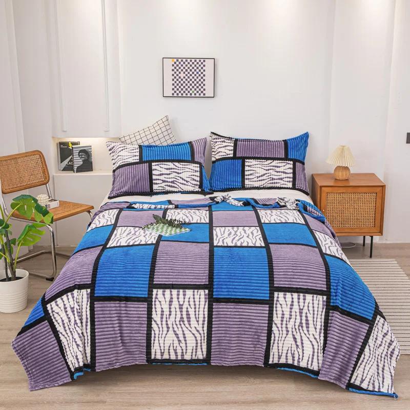 Flannel sheets, warm milk duvet, single and double sided fleece blankets, summer thin blankets, cover blankets