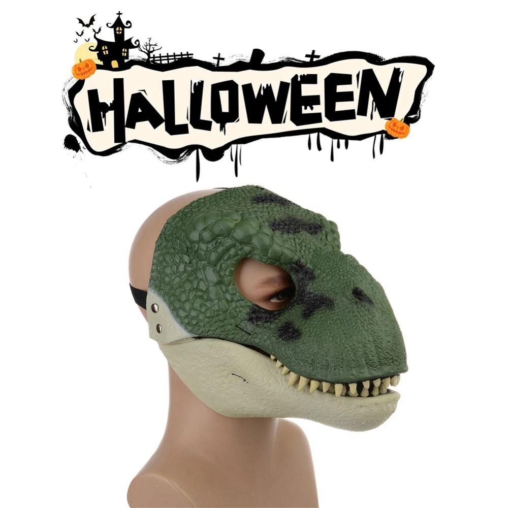 Cosplay Props Dinosaur Headgear Open Mouth Dragon Headwear Halloween Dinosaur Mask  for Party