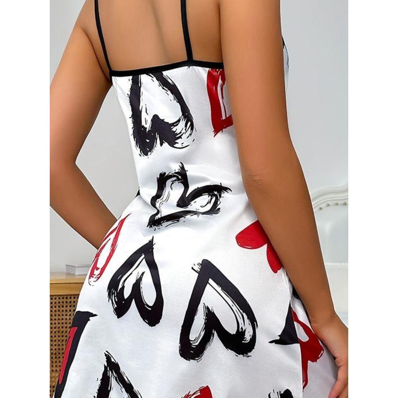 Can Be Worn outside Sexy Casual Foreign Trade Print Nightdress Women's Home Casual Nightdress