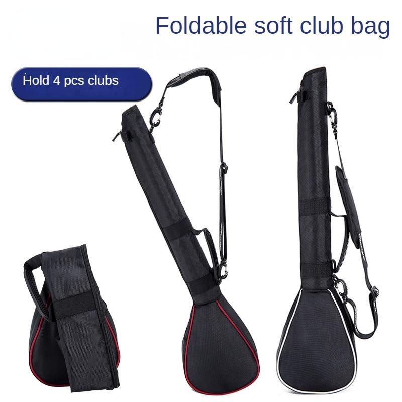 

Foldable Golf Bag Light Weight Mini Bag for 4pcs Clubs Golf Crossbody Carry Bag