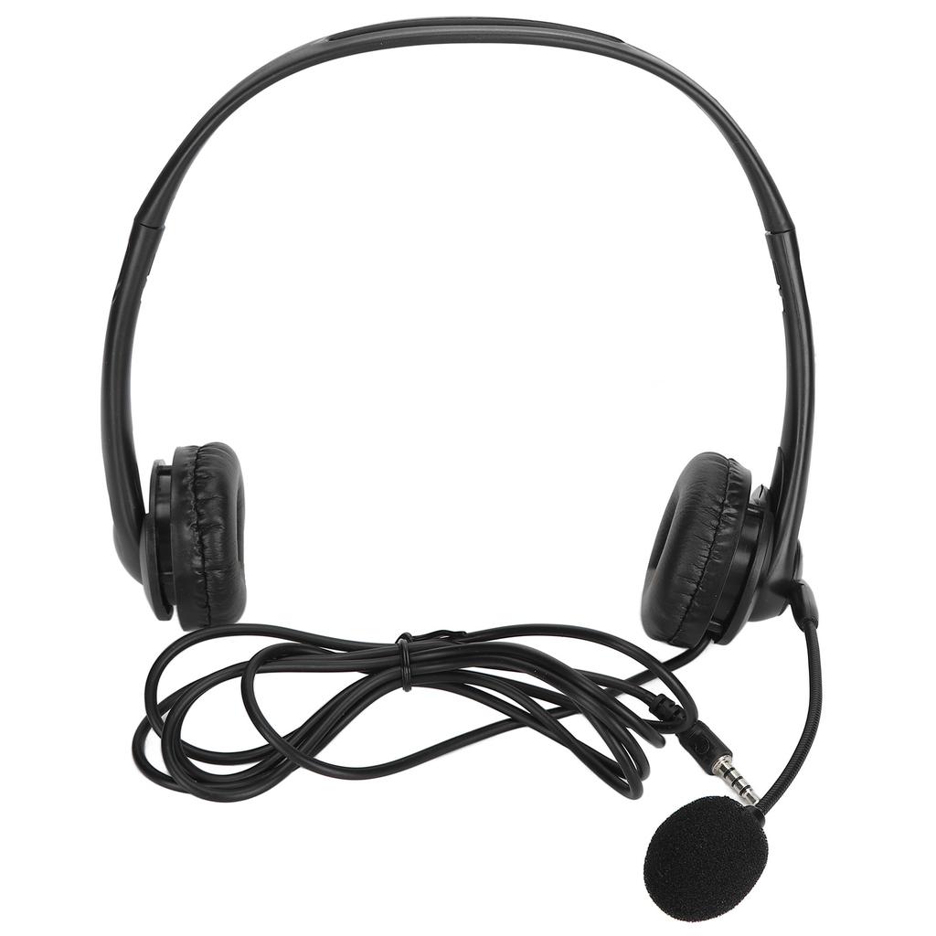 Customer Service Headset Hands Free Stereo Corded Binaural PC Noise Cancelling Headphone for Phone Sales3.5 Mm
