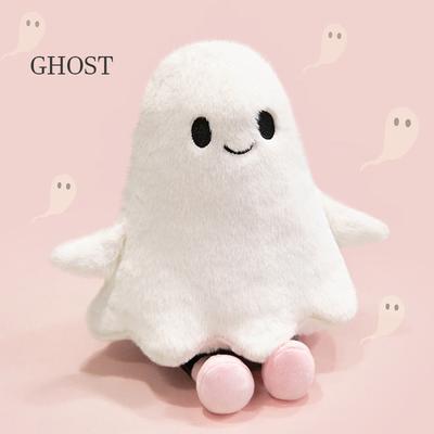 Roztomilý bílý malý duch plyšová hračka měkký duch halloweenské party potřeby dekorace festivalová sbírka festivalové dárky pro přátele