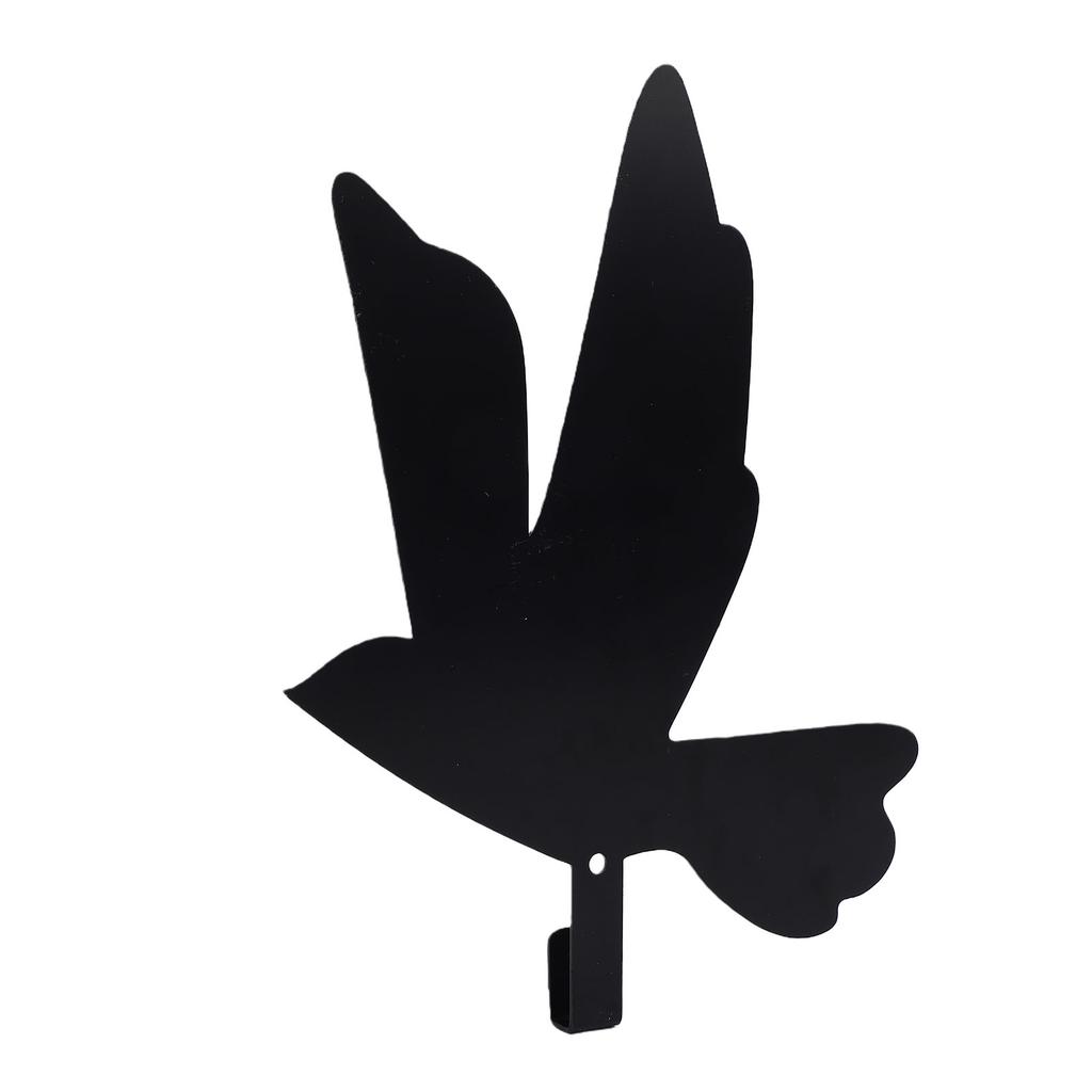 Flying Bird Wall Hook Iron Metal Modern Key Holder Hanger Coat Hook Wall Decor for Entryway Bags Hats Towels Black