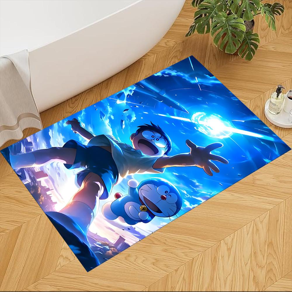 Doraemon Adventure Team Journey Non-Slip Home Carpet Design for Office Decor Living Room Gift