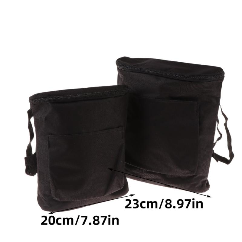 Borsa Manubrio in Tessuto Oxford ad Alta Capacità Borsa Portaoggetti Rimovibile Adatta per Motociclette e Veicoli Elettrici