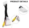 1x Rear View Back Up Camera Video Input Cable Fits For Mazda 2, CX-5 Adapter 12V ABS+copper Wire Car Electronics Accessories