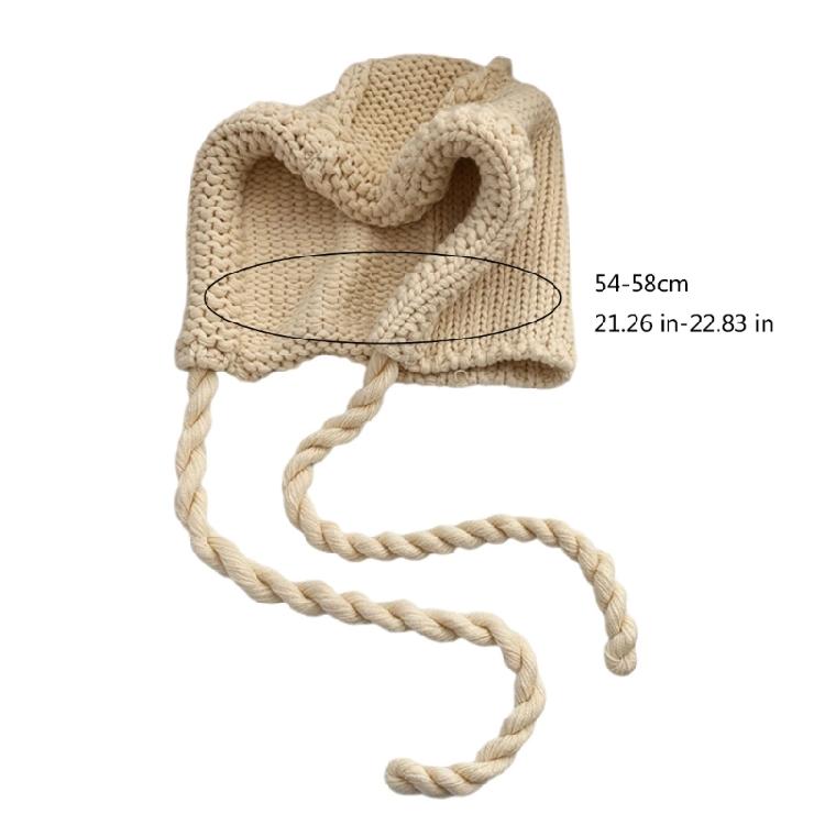 Oversized Unisex Knit Hooded with Neck Warmer Weaving Hat for Outdoor Activities and Street Fashion