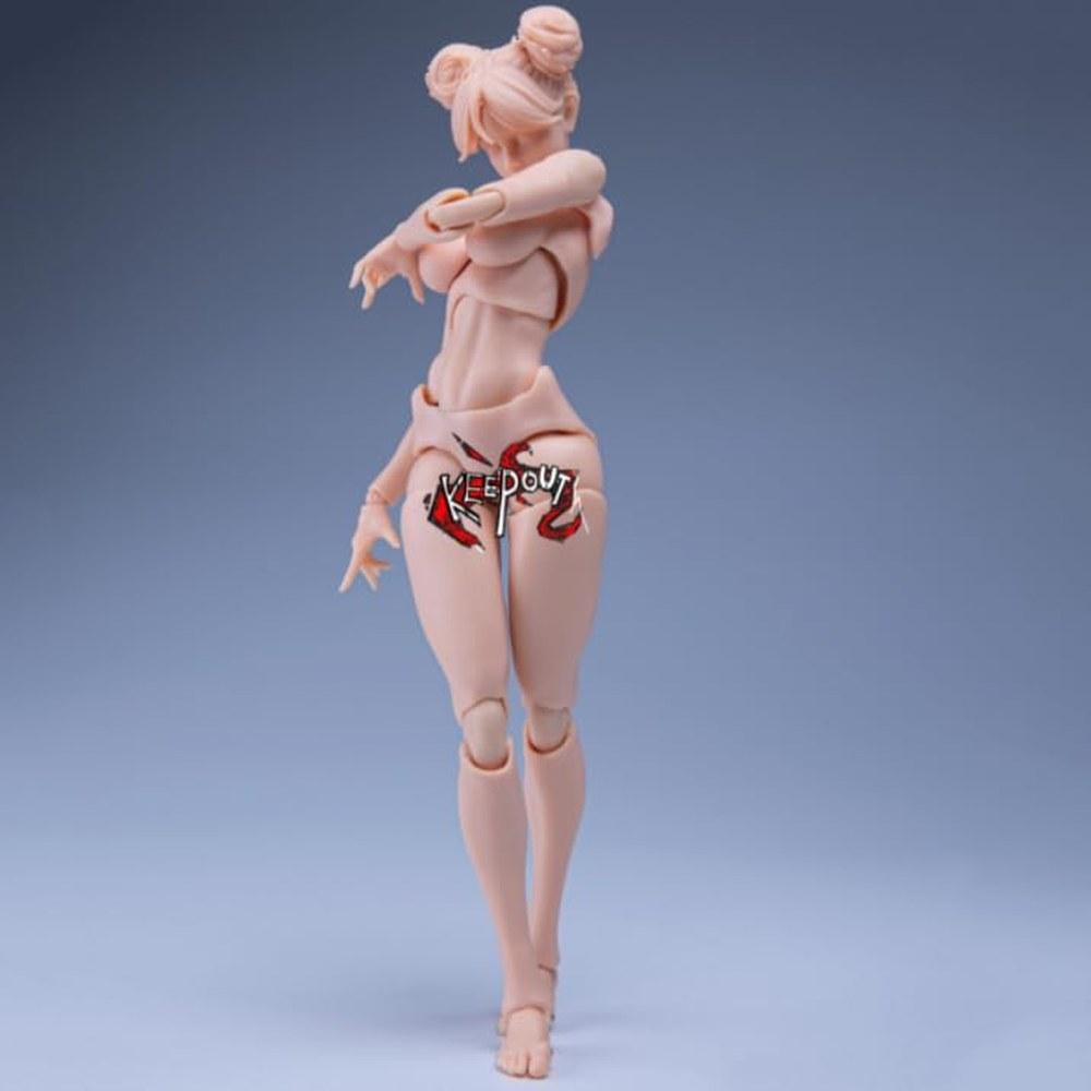 ORIELOAN 1/12 Scale Female Action Figure Art Model Doll Ball-Joint Flexible Body Yellow Skin for Drawing Collection Customization
