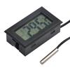 FY-10 Mini LCD Digital Thermometer Aquarium Car Water Bath Temperature Tester Detector Monitor Embedded Temperature Sensor 1M