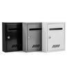 Large Capacity Locking Mailbox, Wall Mount Outdoor Metal Mail Box with 2 Keys, Waterproof Secure Postbox for Home Gate