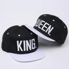 Embroidery Alphabet Hip Hop Hat, Outdoor Sports Visor Hat Sun Protection Hat King queen Baseball Cap