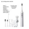 Electric Toothbrush, Rechargeable Model, Universal for Adults and Children, Couple Model, Household Portable Sonic Toothbrush Set.