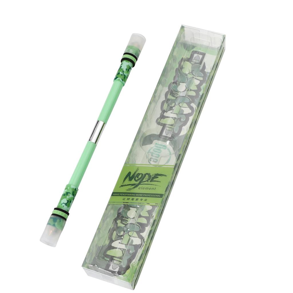 Nope Element Pen for Pen Spinning  Double-Ended Weighted Long Model, 23.5cm  Approx. 24g  For Spread-Type Tricks (Green)