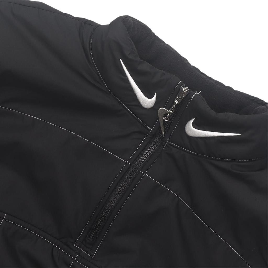 Nike Velvet Jackets Women's Black Stand Collar Moderate DD5613-010