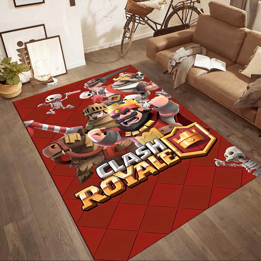 Clash Royale Game Square rugs are a great choice for living rooms, bedrooms, home décor, and as gifts.