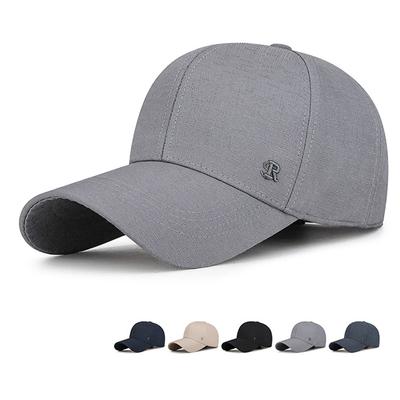 Boné de Beisebol Masculino de Meia-Idade para Primavera Outono Chapéu de Sol Protetor Solar para Exterior Boné Bordado para Negócios