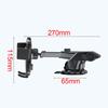 Car Windscreen Suction Cup Mount Holder with Charging Port Dashboard Console Adjustable Long Arm Phone Holder Auto Accessories