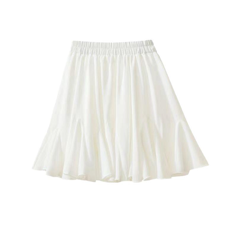 Sommer Koreanischer A-Linien Slim Flauschiger Kurzer Rock - Damen Altersreduzierend, Hohe Taille, Allround Studentenrock