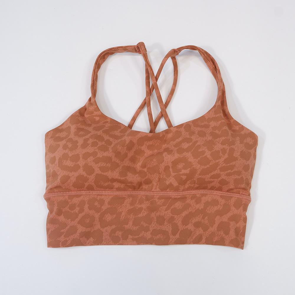 

Трансграничный спортивный бюстгальтер с леопардовым принтом, ударопрочный, со съемными вкладышами Size 10: 120-130 lbs