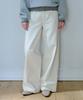 Grass Plan Cream Wide Denim Pants