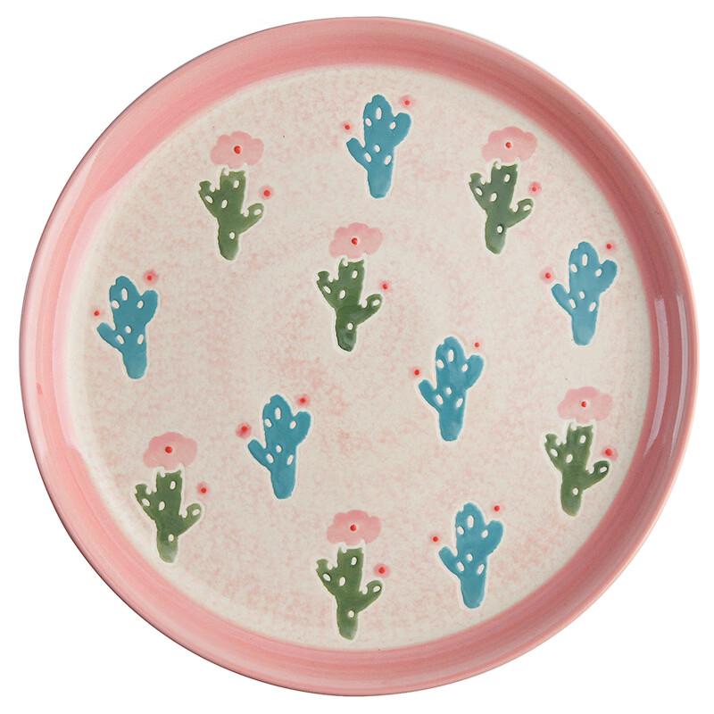 RuHan Japanese Cactus Ceramic Large Serving Dish