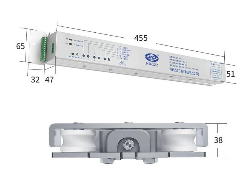 Haida Automatischer Schiebetürmotor für Glas mit Induktionsschiene, Komplettset mit 125 Einheiten