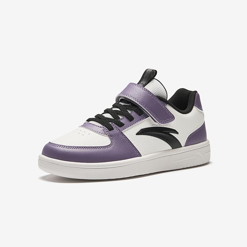 Anta Kids Trendy Color Block Simple Comfortable Versatile Sports Casual Anti-Kick Lightweight Shock Absorption Low-Top Kids Skate Shoes A12538077