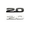 3D Metal 2.0 2.5 Letters Car Fender Emblem Rear Trunk Badge Sticker For Mazda 3 6 Axela CX5 CX7 MX5 Chrome Black Accessories
