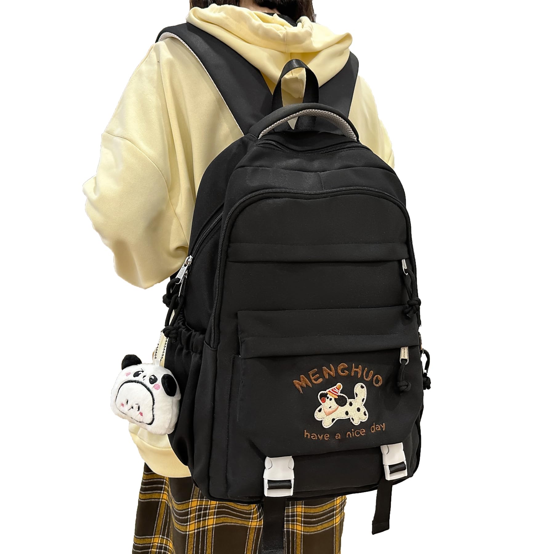 

Корейский рюкзак для старшей школы, начальной школы, средней школы, рюкзак для повседневной носки, для школы на открытом воздухе [ZESU] Школа, Вместимость, Учащиеся, Учащиеся, чёрный