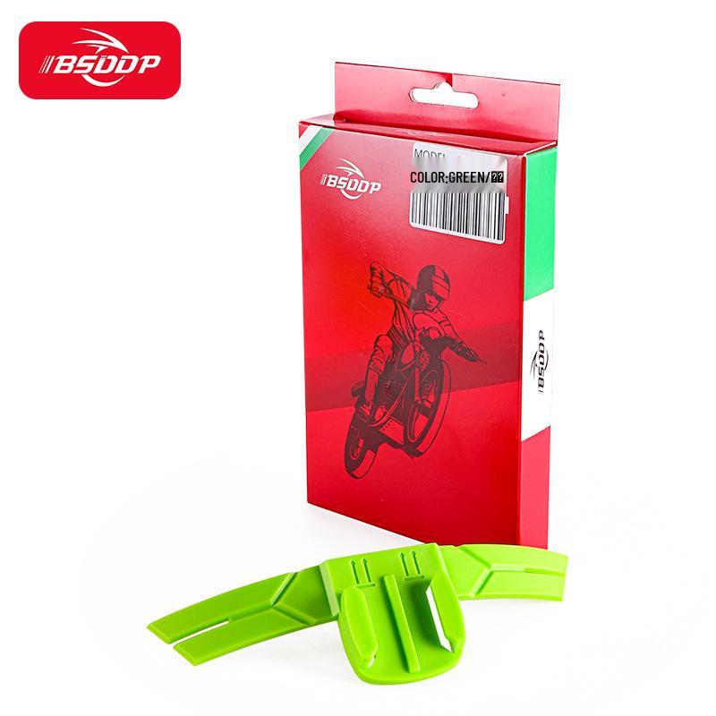 

GoPro Motorcycle Helmet Mount for DJI & Xiaoyi Action Cameras - Flat & Curved Base Accessories зелёный