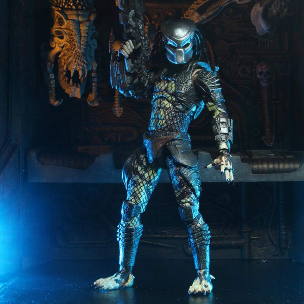 NECA Predator Ultimate Action Figure Scout Predator NECA 2020 PREDATOR 2 ULTIMATE SCOUT PREDATOR Movie Predator The Lost Clan 7-inch / 2 [Used]