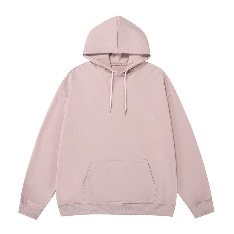 Retro Simple Solid Color Autumn Hooded Sweatshirt for Men and Women Loose and Versatile Bottoming Hoodie
