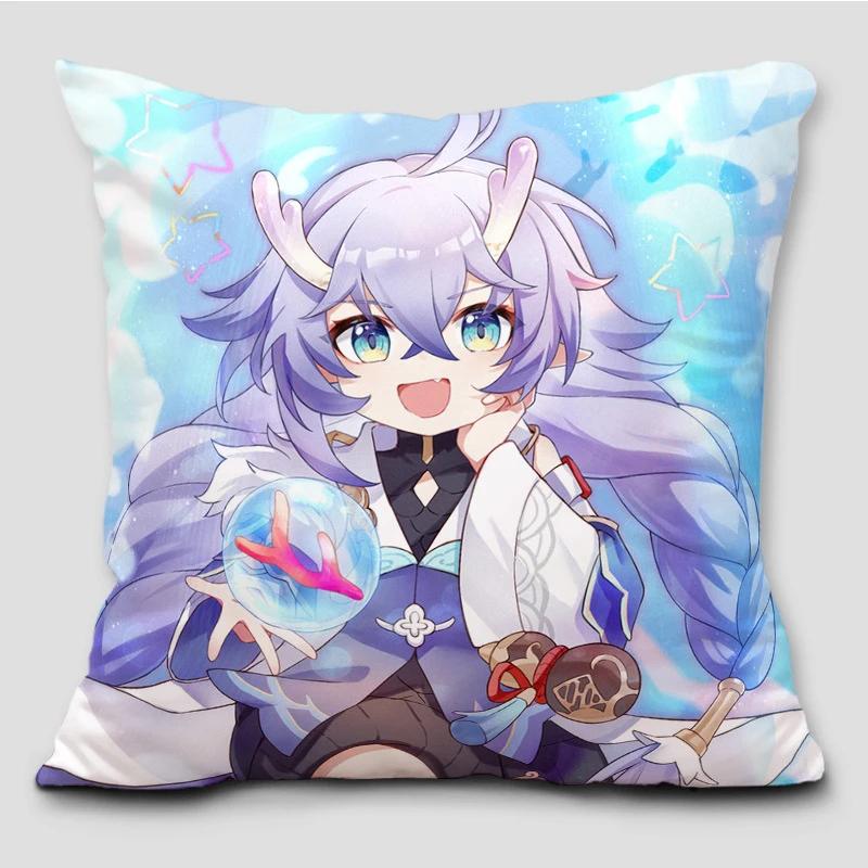 Anime Honkai Star Rail Pillowcase Cosplay Cute Comic Print Cushion Cover Cartoon Cute Living Room Decoration Body Pillow Cover