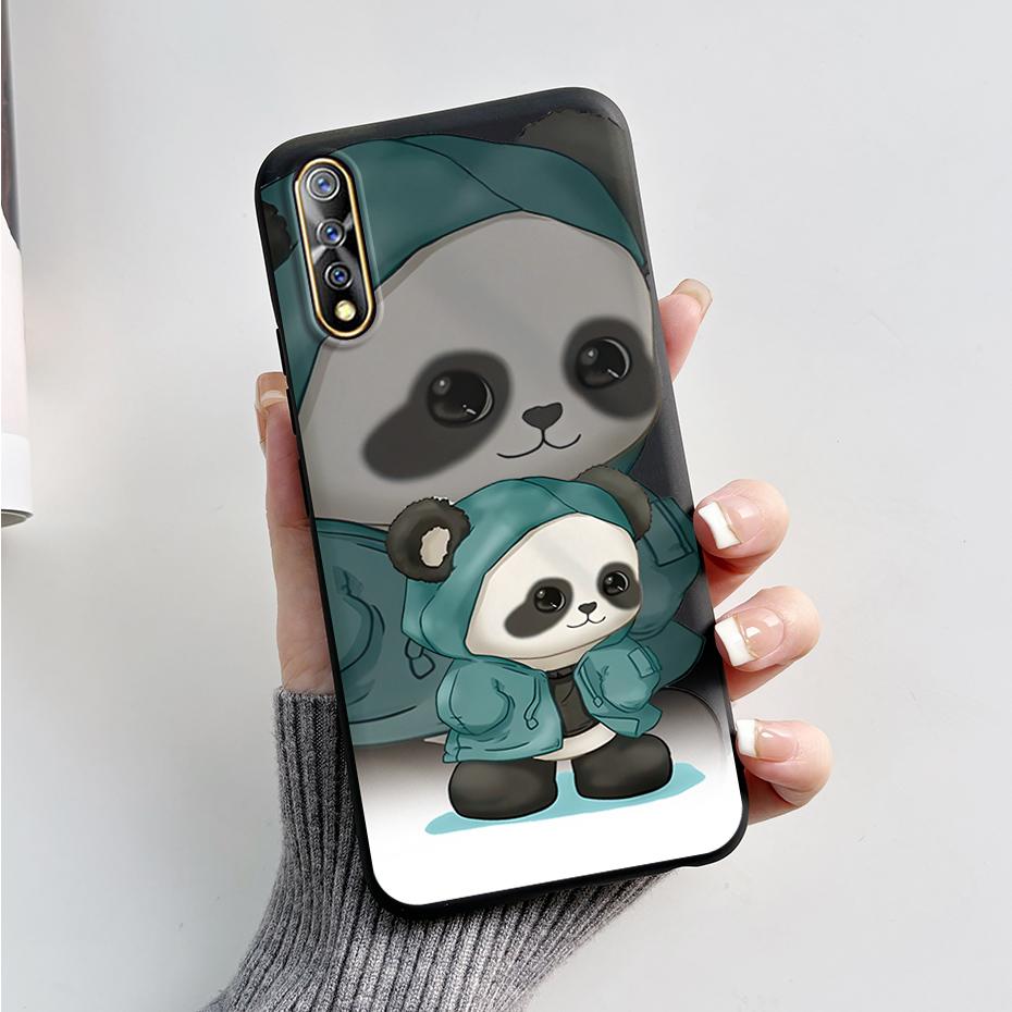 For vivo S1 Case 1907 V1913A Phone Cover Cute Rabbit Panda Shockproof Bumper For Vivo V17 Neo Fundas For Vivo Z5 IQ00 855 Coque