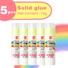 Wqn-2/5pcs Multi-color Solid Adhesive 15g Strong Solid Quick-drying Methanol-free Diy Art Tools And School Office Supplies