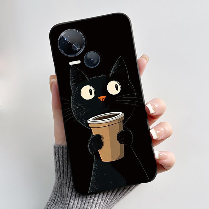 Hülle Für Tecno Spark 10 5G KI8 Handyhülle Ästhetisch Luxuriös Niedlich Cool Jungen Mädchen Schwarz Matt Weiches Silikon Rückseite TPU Schale