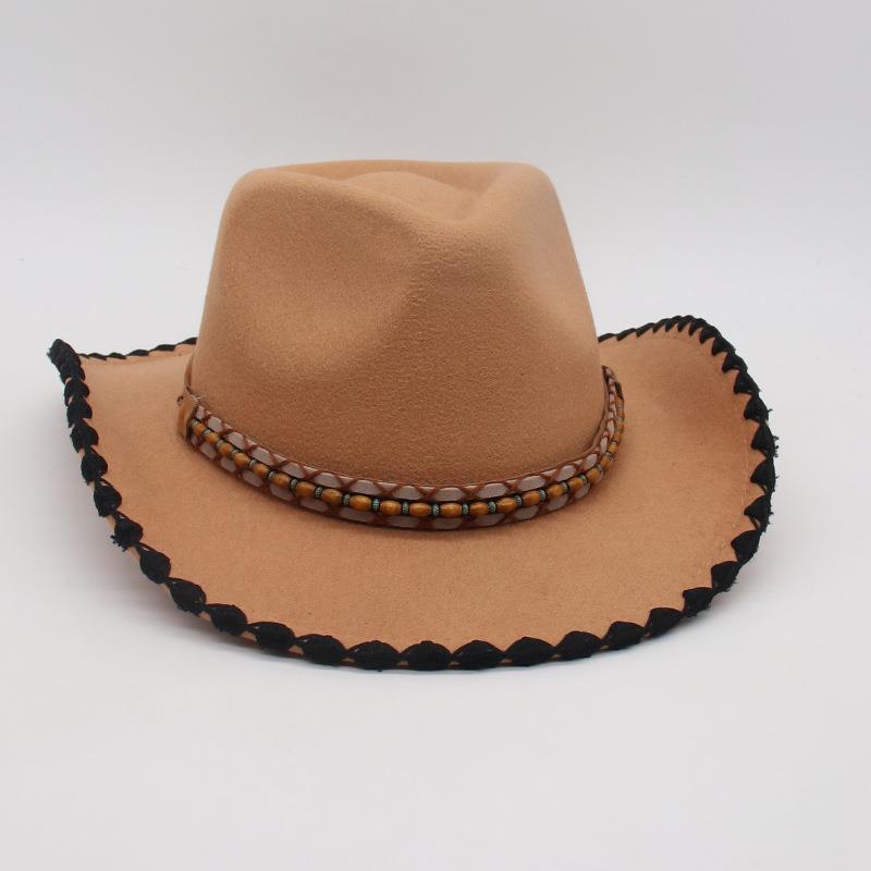 Take Ethnic Style Fashion Top Hat Travel Vacation Jazz Hat Sunscreen Men'S And Women'S Hats Cross-Border Wholesale Cow Jazz Hat