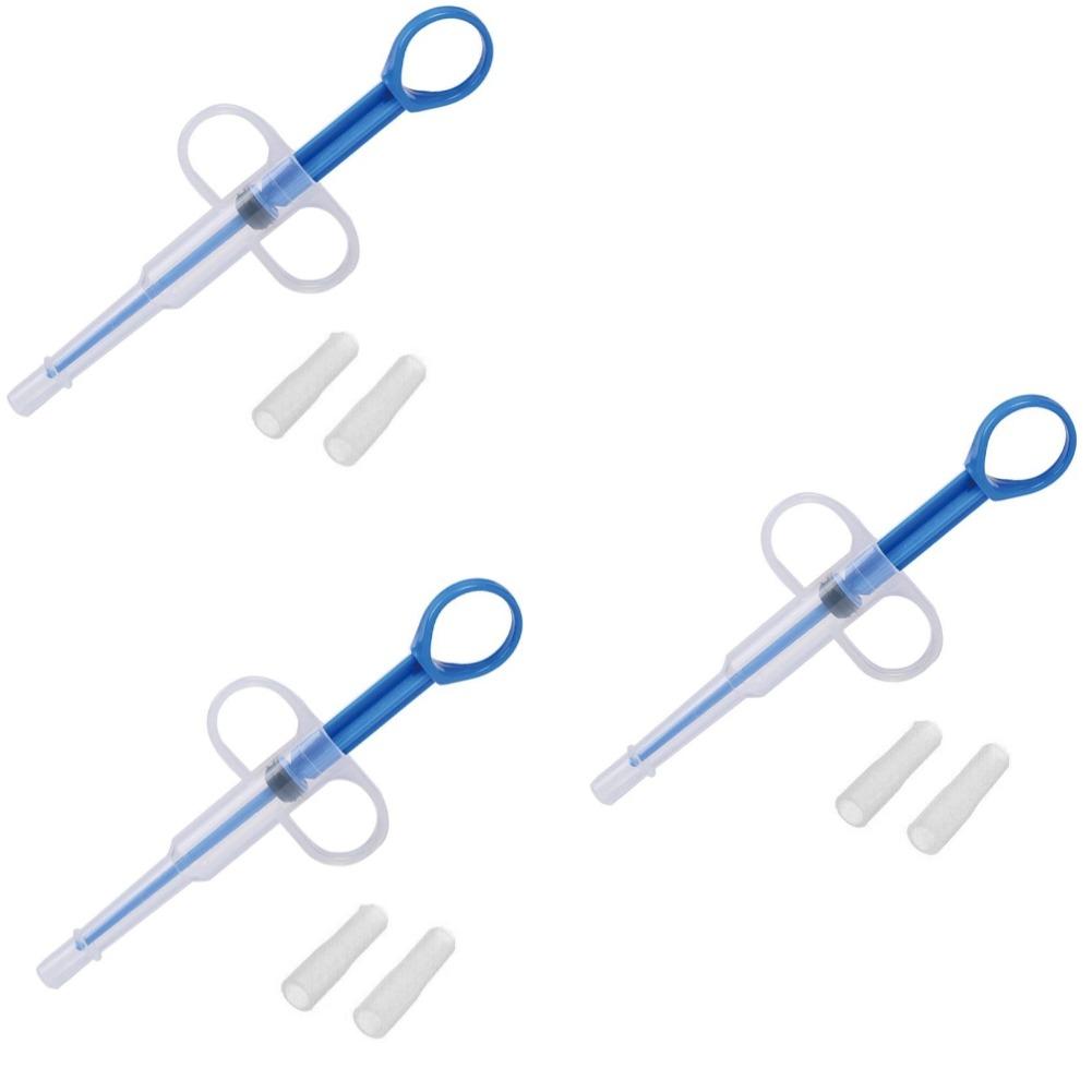 1/2/3pc Pet Medicine Syringe Tablet Cat Dog Feeder Medicine Dispenser Pill Gun Piller Push Dispenser Injection Needle Container