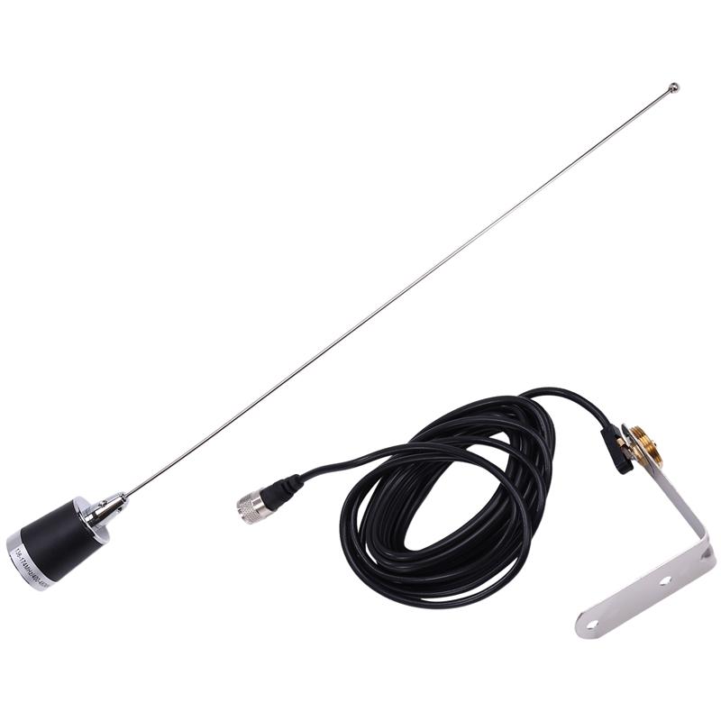 

Car NMO Antenna VHF UHF 144/430Mhz Dual Band High Gain Antenna With RG58 Feeder Cable Car Intercom Antenna