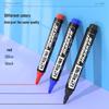 Deli Black Broad Tip Oily Marker Pens (10-Pack)