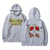 Moletom com capuz estampado de álbum de música Sauce Boyz, rapper americano Eladio Carrion, flor rosa, moletom com capuz unissex, moda feminina, tops grandes