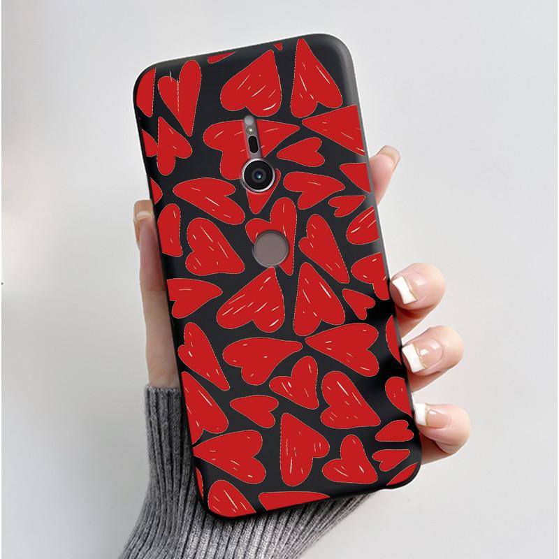 Trendy Milk Tea Rabbit Printed Case For Sony Xperia XZ2/SO-03K Black Case For Sony Xperia XZ3/SO-01L Anti-scratch Soft Shell