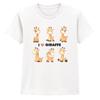 Ich liebe Giraffen Tiere Kinder T-Shirt Jungen Mädchen Niedlich Wildtiere T-Shirt