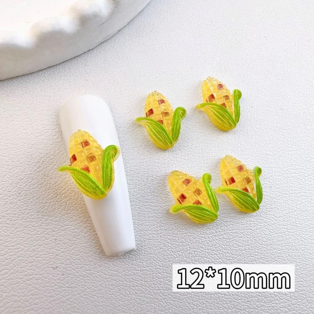 New Simulation Fruit Resin Slices Nail Art Accessories Mini Cute Flat Decoration Phone Case Hairpin Nails
