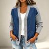 Women's Casual Loose Fit Patchwork Jacket