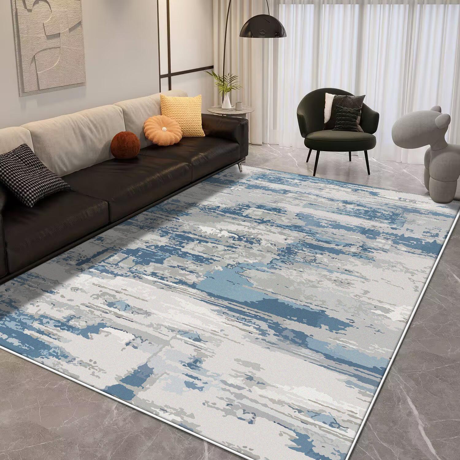 

Light Luxury Splashing Ink Large Area Carpet Living Room Bedroom Decor Rugs Non-slip Floor Mat Lounge Rug Hotel Lobby Carpets 120*160cm
