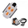 MOC Power Functions Pezzi Blocchi da Costruzione Binario Treno Motore Scatola Batteria Ricevitore Telecomando Infrarossi M-motor per Legoeds