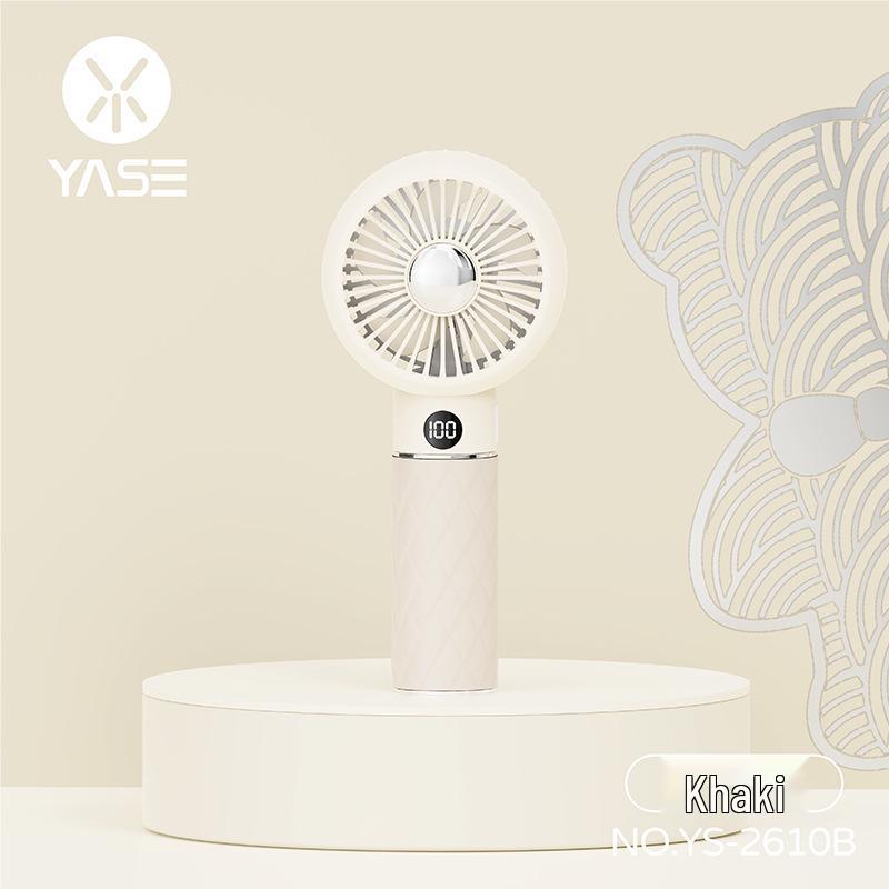 Compact USB Rechargeable Mini Fan with Digital Display for Office and Portable Use High-Speed Fan